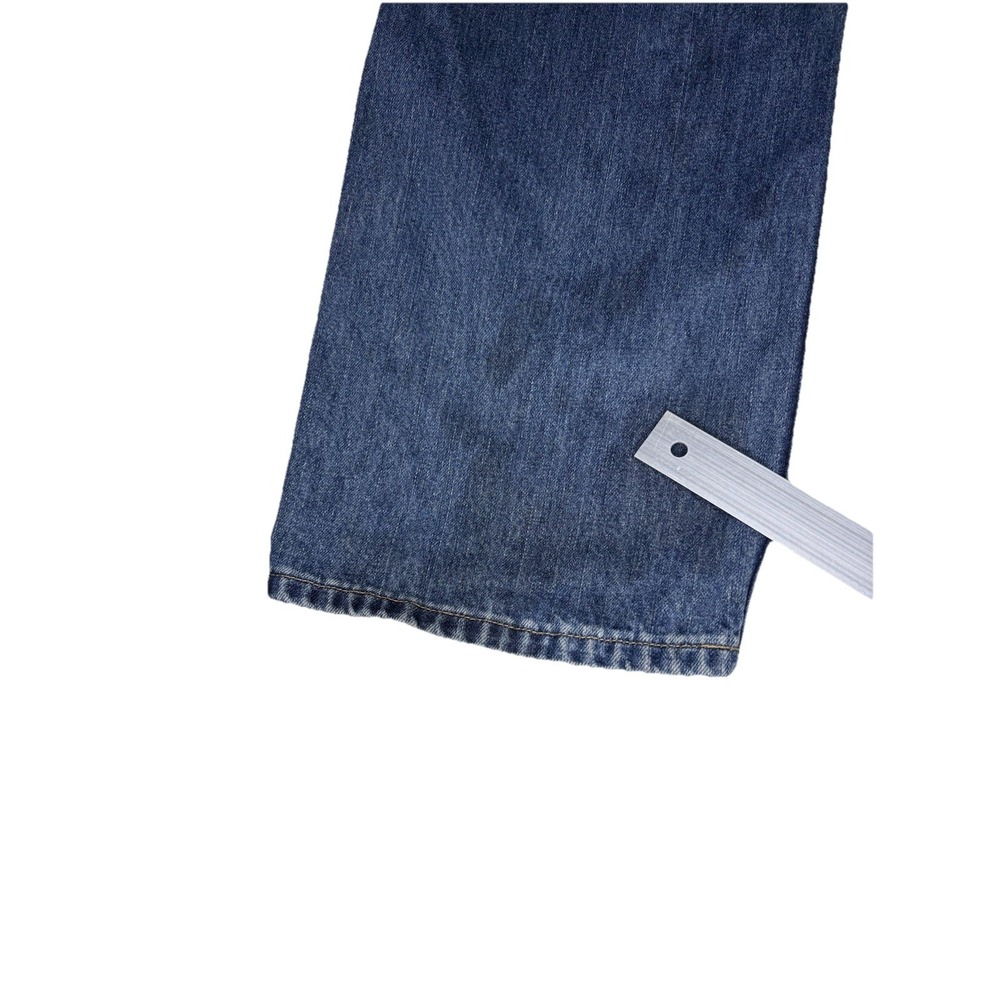 Harley Davidson Mens Jeans 40x30 Blue Straight Leg Denim Biker Pants - Picture 3 of 9